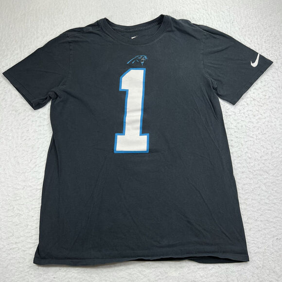 Nike Other - Nike NFL Carolina Panthers Men's Small Cam Newton #1 Jersey Style Black T-Shirt